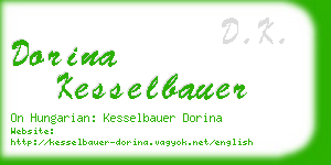 dorina kesselbauer business card